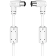 Hama Antennen-Kabel Koax-Stecker - Koax-Kupplung 5 m Blau