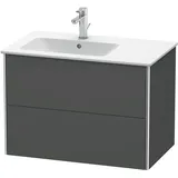 Duravit Waschtischunterschrank 2 Auszüge 81 x 47,8 x 56 cm Grau Matt