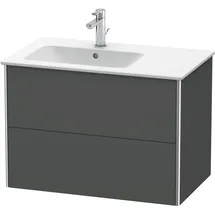 Duravit Waschtischunterschrank 2 Auszüge 81 x 47,8 x 56 cm Grau Matt