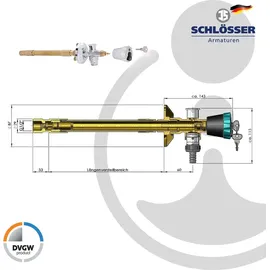 LE SANITAIRE Frostsichere Außenarmatur DN15 1/2 Zoll 240-410 mm
