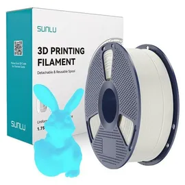 SUNLU PLA Glow In The Dark Filament, 1,75mm, 1kg - Farbton: White to Blue