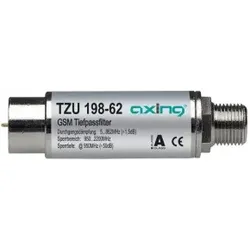 Axing TZU198-62 Tiefpassfilter, 5-862 MHz, 950-2200 MHz Sperrbereich, 2, 5 dB, F-Anschlüsse TZU19862 TZU 198-62