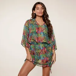 LINGADORE Damen Kleid Tunic, Tropic floral, 40