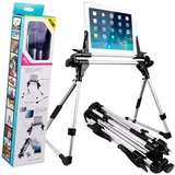 KONTONTY Tablet-pc-ständer Mit Mehreren Winkeln Verstellbarer Tablet-ständer Aus Rostfreiem Aluminium Faltbar Und Platzsparend