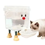 Automatischer Trinkbrunnen für Hunde und Katzen,Katze Trinkbrunnen mit Lächelndem Gesicht - rutschfeste Welpen-Wasserstation | Für Zuhause, Wohnzimmer, Schlafzimmer, Büro & Urlaub