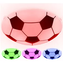 GLOBO Kinder Decken Lampe DIMMBAR Fußball Glas Leuchte FERNBEDIENUNG im Set inkl. RGB LED Leuchtmittel