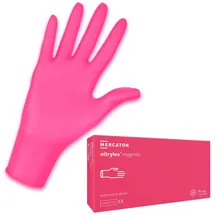 Mercator Medical Guantes desechables nitrylex® magenta, Größe:XL - 100 Stück