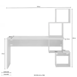 vogl möbelfabrik Schreibtisch Reggi Eiche / Braun