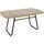 Outsunny Polyrattan Beistelltisch 90 x 50 x 45 cm Naturholz/Beige