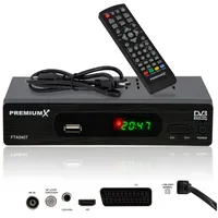 PremiumX FTA 540T FullHD Digitaler DVB-T2 terrestrischer TV Receiver H.265 HEVC USB SCART HDMI Auto Installation
