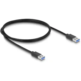 DeLock 64284 USB 5 Gbps 4 Port Hub 3 x USB Typ-A und 1 x USB Type-CTM mit Feststellschraube, USB-Hub - Schwarz