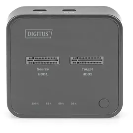 Digitus Dual M.2 NVMe SSD Docking Station mit Offline-Klonfunktion, USB-CTM