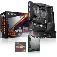 Memory PC Aufrüst-Kit Bundle AMD Ryzen 5 5600X 6X 3.7 GHz, 32 GB DDR4, GIGABYTE B550 AORUS Elite AX V2, komplett fertig montiert inkl. Bios Update und getestet