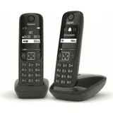 Gigaset AS690 Duo, Telefon, Schwarz