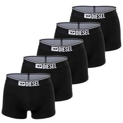 DIESEL Herren Boxershorts, 5er Pack - UMBX-DAMIENFIVEPACK, Trunks, Cotton Stretch Schwarz L