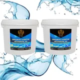 HAF® Pool 10 kg Chlor Multitabs 10 in 1 | Multi Chlortabletten 200g mit 10 Funktionen zur Pflege & Reinigung für dauerhaft kristallklares Poolwasser - Qualität: Made in Europe - Menge: 2 x 5 kg