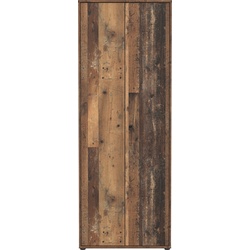 Schuhschrank FORTE „Tempra“ Schränke Gr. B/H/T: 73,7 cm x 197,5 cm x 34,8 cm, 2 St., braun (old wood vintage) Schuhschränke Breite 73,7 cm
