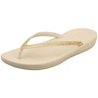 FitFlop Damen Iqushion Sparkle Flipflop, Stone Beige, 40 EU