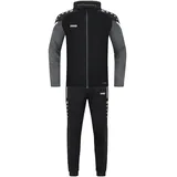 Jako Trainingsanzug Polyester Performance mit Kapuze schwarz/anthra light 128