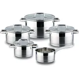 Linnuo Topf-Set 9-tlg. Kochtopf + Glasdeckel