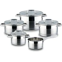 Linnuo Topf-Set 9-tlg. Kochtopf + Glasdeckel