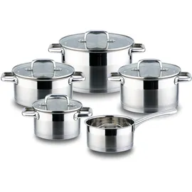 Linnuo Topf-Set 9-tlg. Kochtopf + Glasdeckel