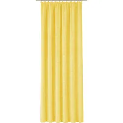 Vorhang WIRTH "Trondheim B", gelb, B:132cm H:285cm, Polyacryl, Gardinen, nach Maß
