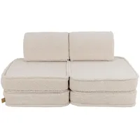 MeowBaby Kindersofa,, Creme, Textil, 120x25x60 cm, Kinder- & Jugendzimmer, Kindermöbel, Kindersitzmöbel & -tische, Kindersessel & -sofas