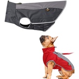 beautyhe Hunderegenmantel Wasserdicht Kleine Hunde Mit Reflektierenden Streifen Hunderegenmantel Wasserdicht GüRtelhalsloch Hunderegenmantel Mit Bauchschutz Black,Medium