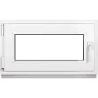 Framex Kellerfenster Weiß BxH 80x40cm (800x400mm) 2fach (32mm) Dreh Kipp DIN Links - Kunststofffenster Premium Fenster - Alle Größen - Weiß