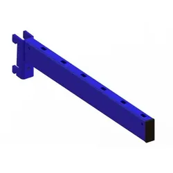 Kragarm vierkant 600x70x30mm 355kg enzianblau RAL 5010 KF.besch. Kunststoffkappe - enzianblau