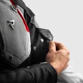 Rebelhorn Borg 2 Motorradjacke Schwarz/Grau/Rot L