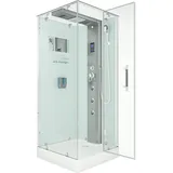 AcquaVapore Dampfdusche Duschtempel Sauna Dusche Duschkabine D38-20R2 100x100 cm ohne 2k Scheiben Versiegelung