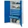 Kappes Schwerlastschrank Stahl 1.950 x 1.000 x 600 mm lichtgrau/enzianblau 2 Böden 5 Schubladen