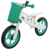 joyz Laufrad aus Holz Grün Lauflernrad für Kinder ab 2 Jahren 85x54 cm
