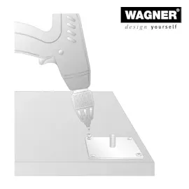 Wagner System Anschraubplatte ST 3991 Stahl 90 mm x 90 mm