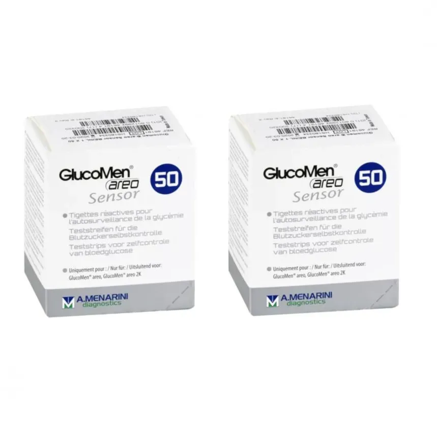 GLUCOMEN areo Sensor Teststreifen 2x 50 Stück