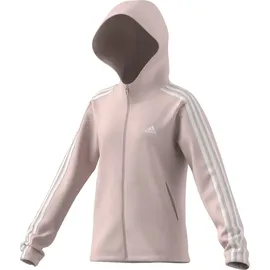adidas Essentials 3-Streifen Full-Zip Kapuzenjacke Sandy Pink / White 140