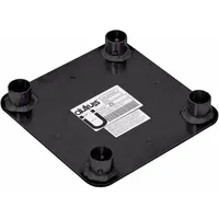 Alutruss DECOLOCK DQ4-WP Wandplatte sw, Montage Lichttechnik, Schwarz