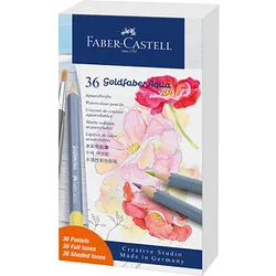 FABER-CASTELL Goldfaber Aqua Aquarellstifte farbsortiert, 36 St.