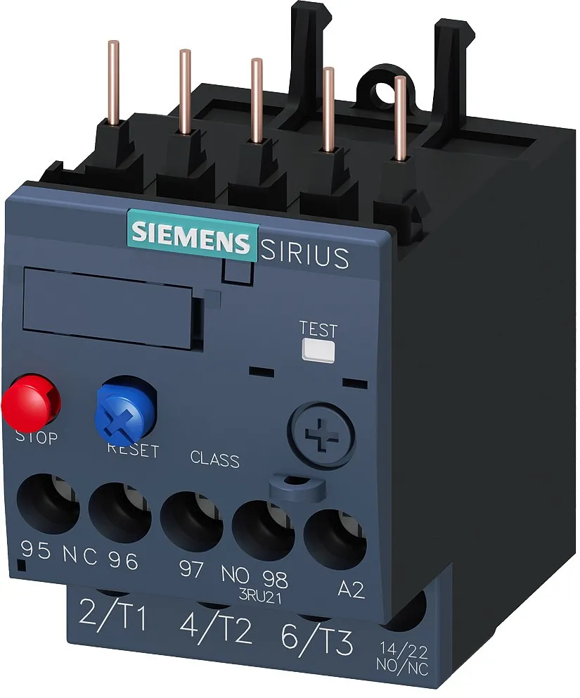 1St. Siemens 3RU21161DB0 Überlastrelais 2,2-3,2A Motorschutz S00, Class 10, Schützanbau 3RU2116-1DB0