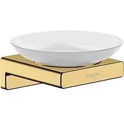 hansgrohe AddStoris Seifenhalter 41746990 Wandmontage, Glas, Metall, polished gold optic