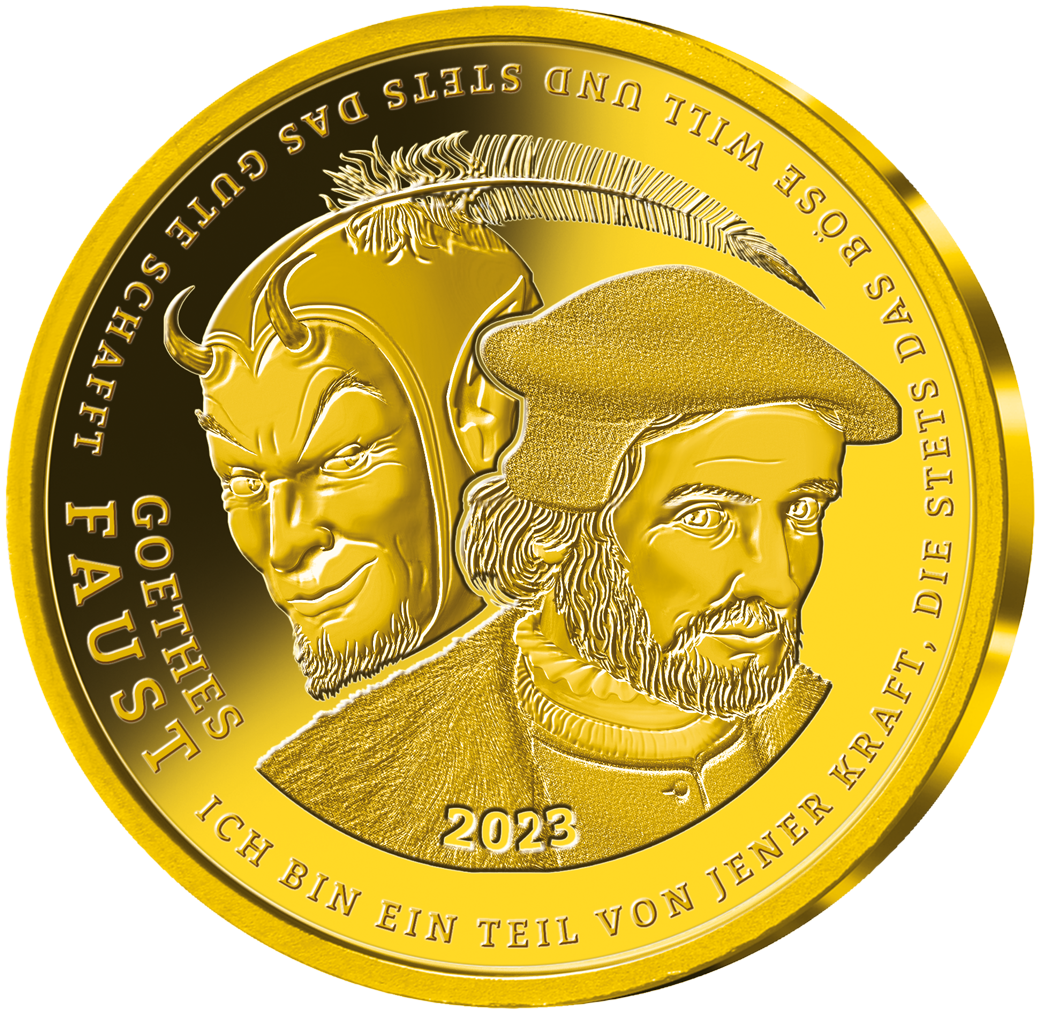 Gold-Jahresausgabe „Goethes Faust“ 2023 im Einzelverkauf