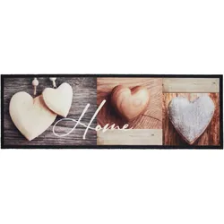 Läufer Home Love Wood in Braun ca. 50x150cm