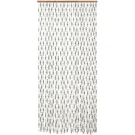 Locker Türvorhang KNOTS (1 St), Hakenaufhängung, halbtransparent braun