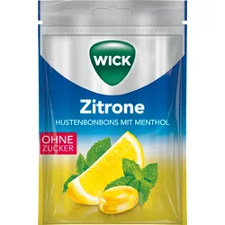 Wick Hustenbonbons Zitrone + Menthol 72 g