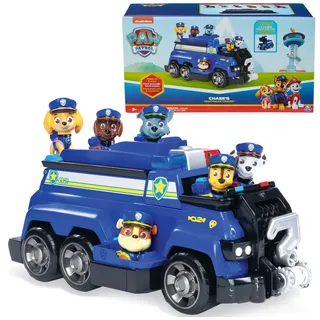 PAW PATROL Team Cruiser, Large Scale Vehicle with Exclusive Chase, Marshall, Skye, Rubble, Rocky & Zuma Action Figures, Toys for Boys & Girls Ages 3+