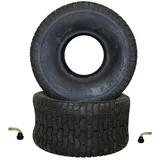 Citomerx Rasenmäherreifen 20x10-8 TL, Radial, schlauchlos, V3502 Rasenprofil, 86 (530 kg), 90° Winkel-Ventil mit 'Snap In' Dichtung, für Rasenmähertraktor, Rasenmäher, Aufsitzmäher