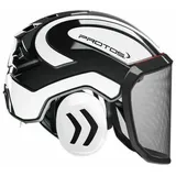 Pfanner Protos Integral Forest Forsthelm G16 F39 alle 24 Farben Forst Schutzhelm - Schwarz-Weißreflex