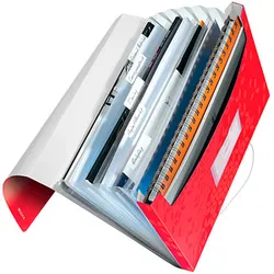 LEITZ Fächermappe WOW 4589 6 Fächer rot